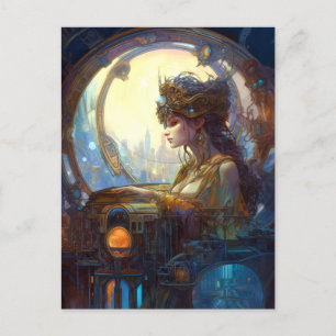 Postal Fantasía de ciencia ficción