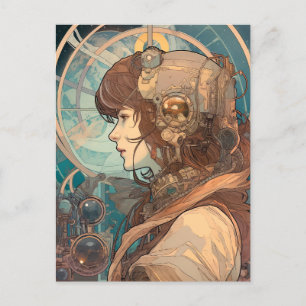 Postal Fantasía de ciencia ficción