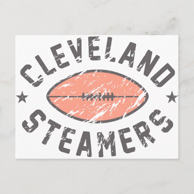 Postal Fantasía de Cleveland Steamers (Anverso)