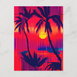 Postal Fantasía de escape tropical