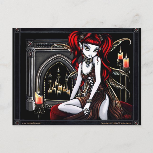 Postal Fantasía de Fuego Rojo "Terra Dos" (Anverso)