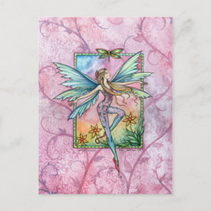 Postal Fantasía de Hada de Jubilación de Primavera Arte