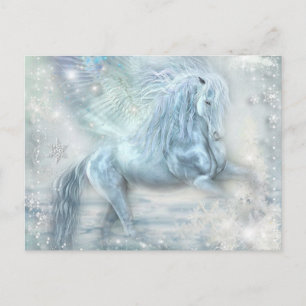 Postal Fantasía de hielo Pegasus
