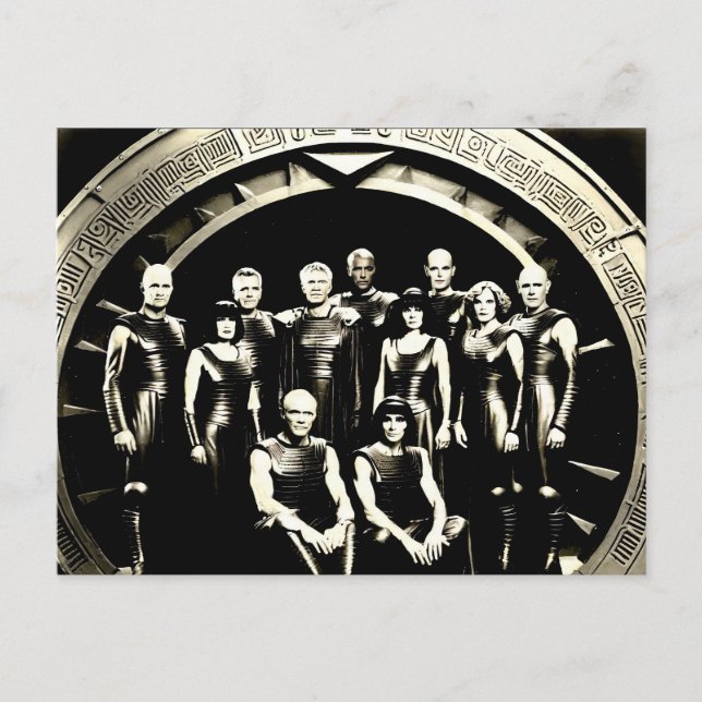 Postal Fantasía de la década de 1920 Foto de la sociedad  (Anverso)