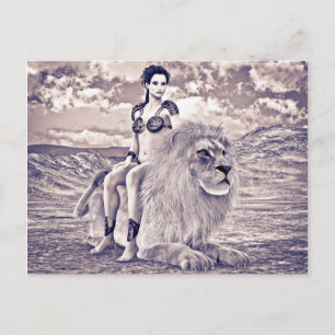 Postal Fantasía de la Reina León