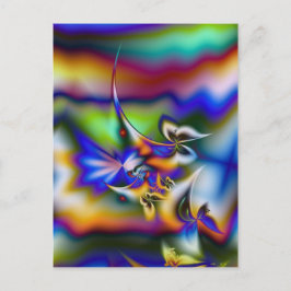Postal Fantasía de mariposa fractal