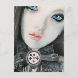 Postal Fantasía de muñeca de reloj