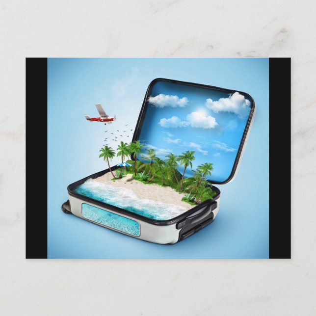 Postal Fantasía de viajes (Anverso)