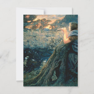 Postal “Fantasía del crepúsculo” de Edward Robert Hughes