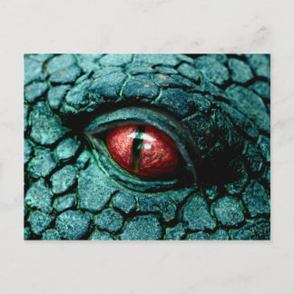 Postal Fantasía del ojo del dragón gótica