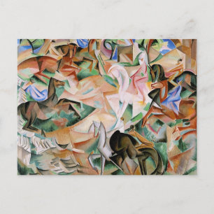 Postal Fantasía ecuestre con Pink Lady de Alice Bailly