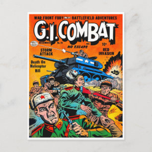 Postal Fantasía Ejército Tank Combat