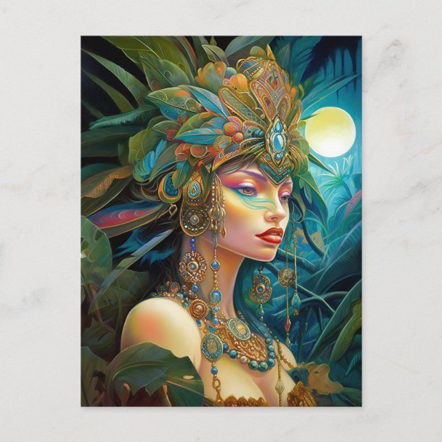 Postal Fantasía en el arte (Anverso)