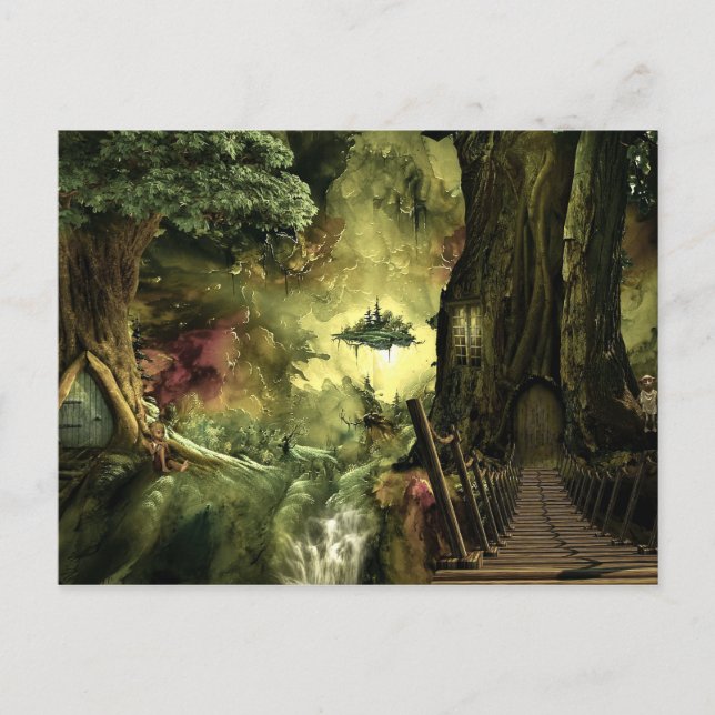 Postal Fantasía en la Amazonía (Anverso)