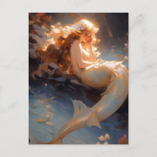 Postal Fantasía en Mermaid