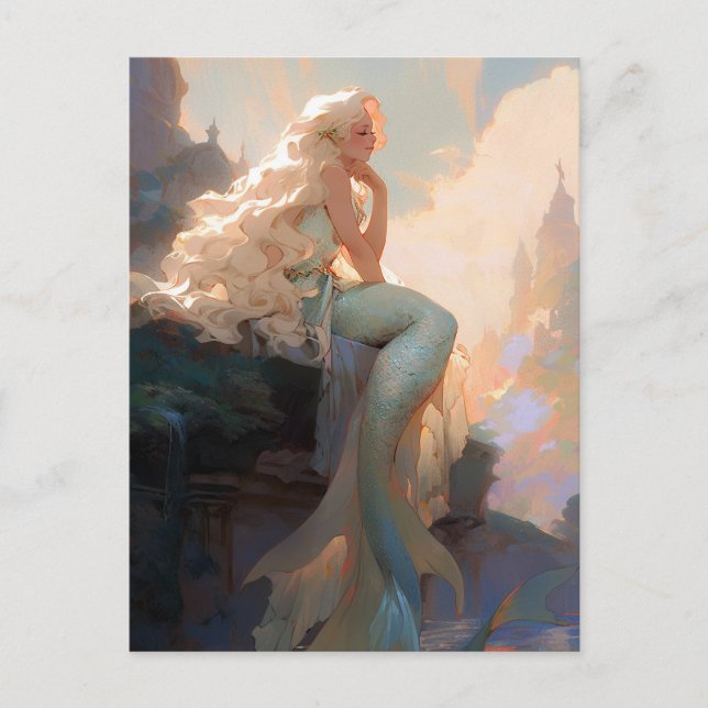 Postal Fantasía en Mermaid (Anverso)
