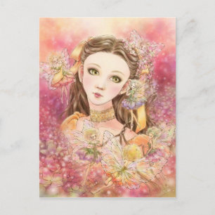 Postal Fantasía Fairy Art Postcard