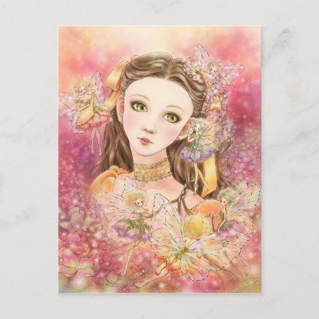 Postal Fantasía Fairy Art Postcard (Anverso)