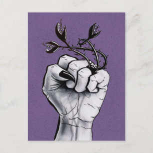 Postal Fantasía gótica siniestra bruja