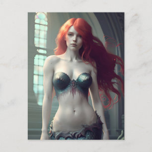 Postal Fantasía Mermaid