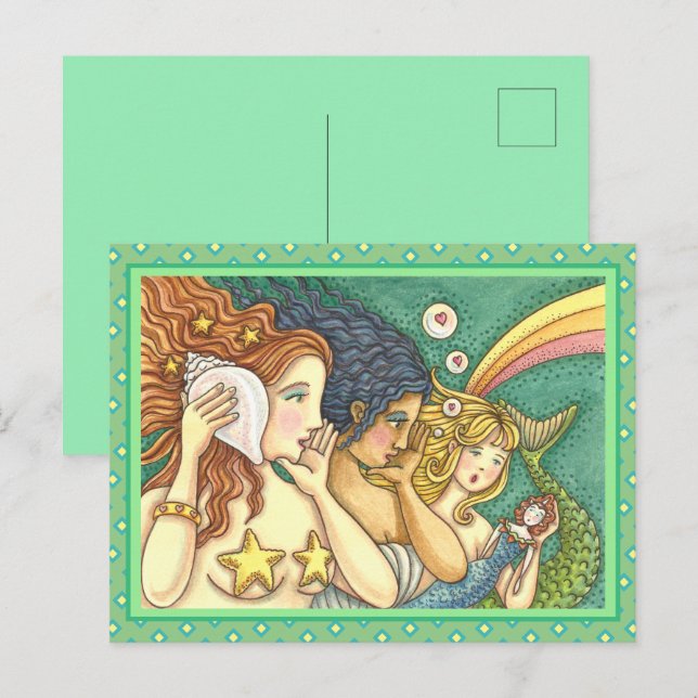 POSTAL FANTASÍA MERMAID HERMANDAD COMPARTIR WISDOMS SECRE (Anverso / Reverso)