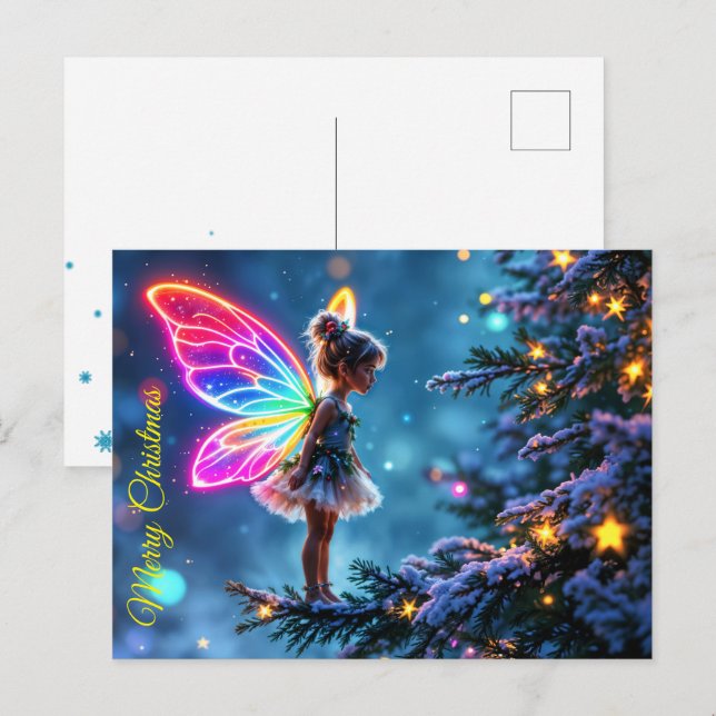 Postal Fantasía Noche navideña (Anverso / Reverso)