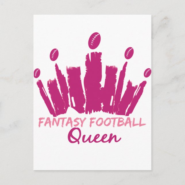 Postal Fantasía Reina del fútbol (Anverso)