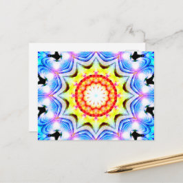 Postal Fantasía Sacerdote Mage Magia Vibrante Mandela