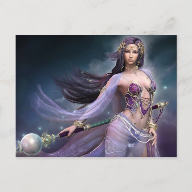 Postal Fantasía violenta (Anverso)