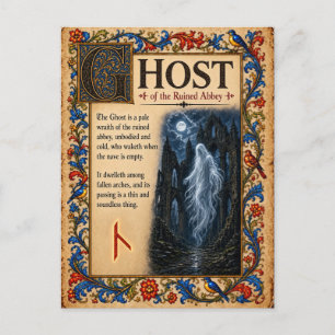 Postal Fantasma, Arte de Bestiario Medieval