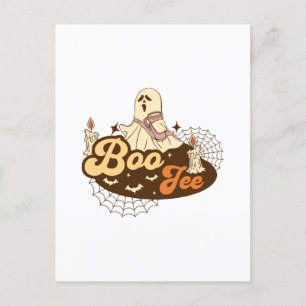 Postal Fantasma Boo-Jee Halloween divertido