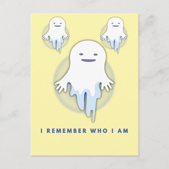Postal Fantasma Cuidadosa - Recuerdo Quién Soy (Anverso)