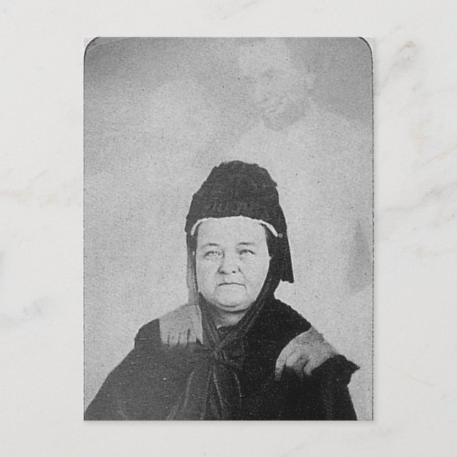 Postal Fantasma de Abraham Lincoln con Mary Lincoln 1869 (Anverso)