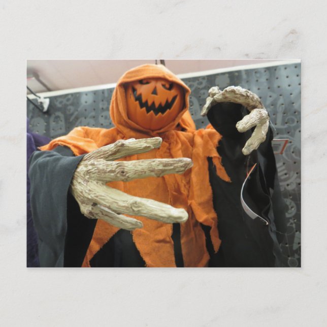 Postal Fantasma de calabaza (Anverso)