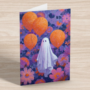 Postal Fantasma de Cumpleaños Halloween