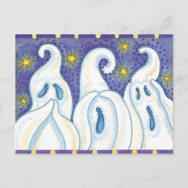 Postal fantasma de Halloween (Anverso)