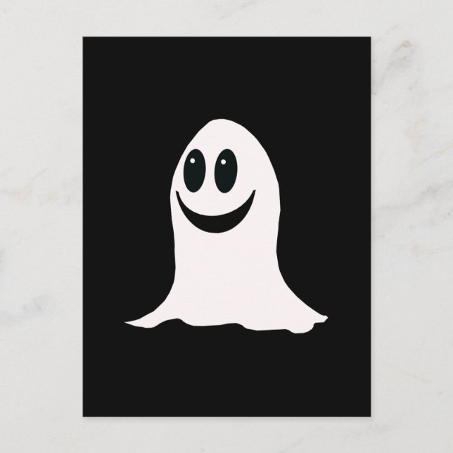 Postal Fantasma de Halloween (Anverso)