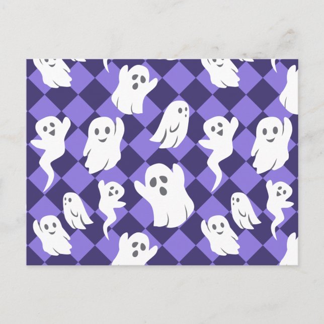 Postal Fantasma de Halloween (Anverso)