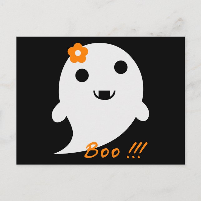 Postal Fantasma de Halloween (Anverso)