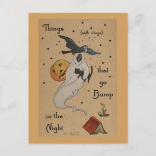 Postal fantasma de Halloween