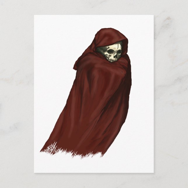 Postal Fantasma de Muerte Roja - Paro Grim (Anverso)