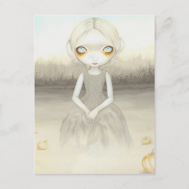 Postal "Fantasma del parche de calabaza" (Anverso)