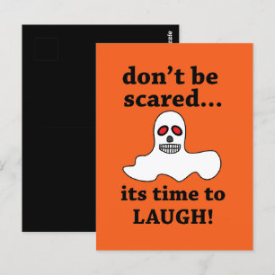 Postal Fantasma divertido de Halloween