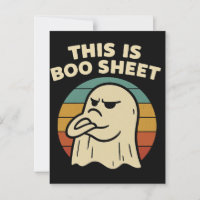 Fantasma Divertido "Esto Es Hoja de Boo" Retro Hal