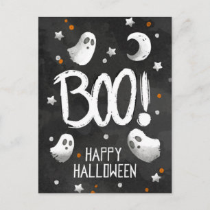 Postal Fantasma feliz de Halloween
