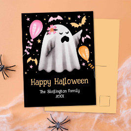 Postal Fantasma feliz Halloween