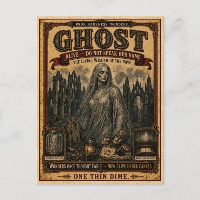 Postal Fantasma, Monstruo de Circo Antiguo (Anverso)