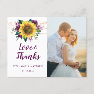 Postal Fantasma Rosa púrpura de la Pluma de Girasol Foto 