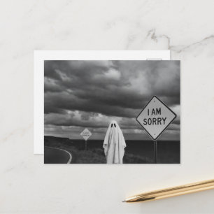 Postal Fantasma Triste al Lado de la Carretera Perdóname