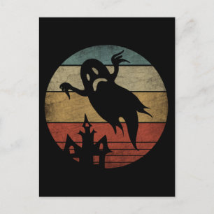 Postal Fantasma vintage de Halloween
